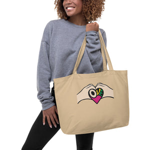 Large organic tote bag