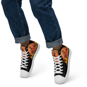 Men’s high top canvas shoes