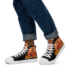 Men’s high top canvas shoes