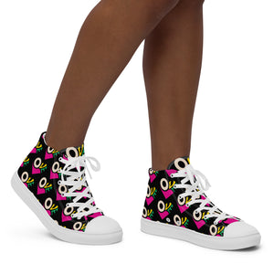 Women’s high top canvas shoes